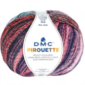 Cuộn len sợi đan tay loang nhiều màu AC , Acrylic DMC Pirouette 200gr Art 8131
