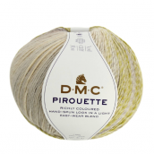 Cuộn len sợi đan tay loang nhiều màu AC , Acrylic DMC Pirouette 200gr Art 8131